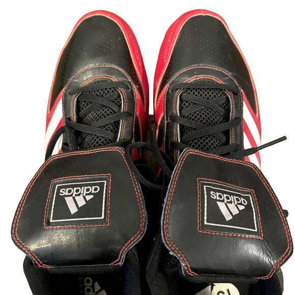 Adidas Baseball Cleats Black and Red Size Men's 15 - Picture 6 of 9